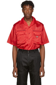 Prada - Red Nylon Gabardine Pocket Shirt