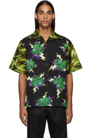 Prada - Black & Green Universal Studios Edition Frankenstein Double Print Shirt