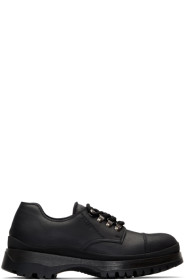 Prada - Black Cap Toe Derbys