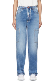 Heron Preston - Jean bleu Baggy 5Pockets
