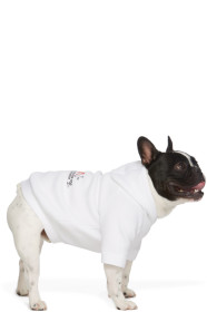 Heron Preston - Pull à capuche pour chien à logo blanc édition VIP