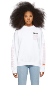 Heron Preston - White Facts Crewneck Sweatshirt