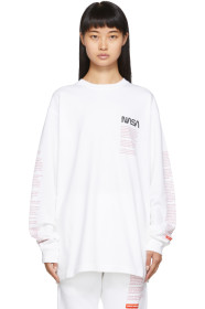 Heron Preston - ホワイト Facts ロング スリーブ T シャツ