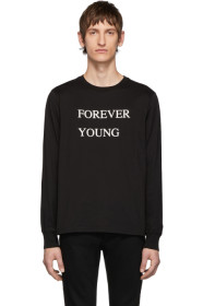 TAKAHIROMIYASHITA TheSoloist. - Black 'Forever Young' Long Sleeve T-Shirt