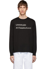 TAKAHIROMIYASHITA TheSoloist. - Black 'Untitled #1' Long Sleeve T-Shirt