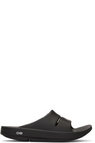 TAKAHIROMIYASHITA TheSoloist. - Black OOFOS Edition OOahh Slides