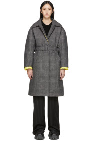 Ienki Ienki - Grey Down Woolmark Mac Coat