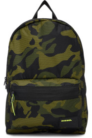 Diesel - Sac à dos à motif camouflage vert Mirano