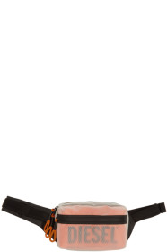 Diesel - Sac-ceinture transparent et orange Faroh