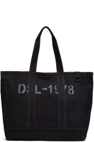 Diesel - Cabas indigo et noir D-Thisbag Shopping