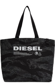 Diesel - Cabas noir et gris D-Thisbag Shopping