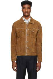 Diesel - Blouson en cuir brun L-Dean