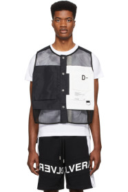 Diesel - Veste noire et blanche J-Fishmesh
