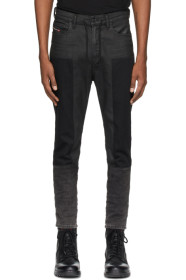 Diesel - Jean en denim noir D-Vider 0094P