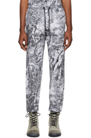 Diesel - Pantalon de survêtement noir et blanc P-Toll-Kaos