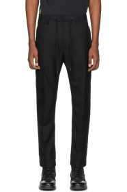 Diesel - Pantalon en laine noir Marlen