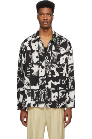Diesel - Chemise noire et blanc cassé S-Krutz