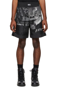 Diesel - ブラック & ホワイト P-Kumi-Print-A ショーツ