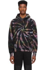 Diesel - Pull à capuche noir et multicolore S-Alby-S1