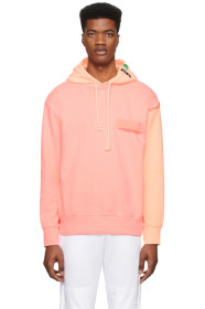 Diesel - Pull à capuche orange et rose S-Crazy