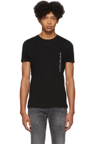 Diesel - T-shirt noir Rubin-Pocket-J1