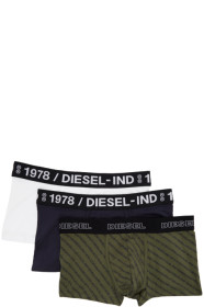 Diesel - Three-Pack Multicolor UMBM Damien Boxer Briefs