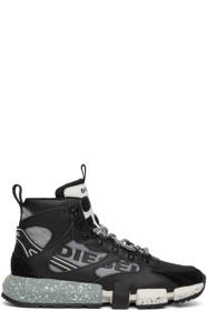Diesel - Baskets noires et grises S-Padola Mid Trek