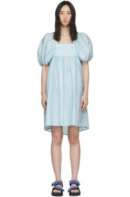 Cecilie Bahnsen - Blue Silk Ragnhild Dress