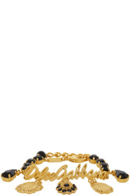 Dolce & Gabbana - Bracelet doré Logo & Charms
