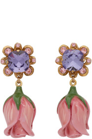 Dolce & Gabbana - Boucles d'oreilles roses Rose Bud