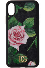 Dolce & Gabbana - Black Rose iPhone XS Case