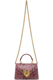 Dolce & Gabbana - Sac rose et noir Small Devotion