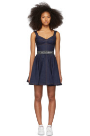 Dolce & Gabbana - Blue Denim Circle Skirt Dress