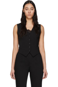 Dolce & Gabbana - Black Wool Vest