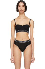 Dolce & Gabbana - Soutien-gorge balconnet en jersey noir