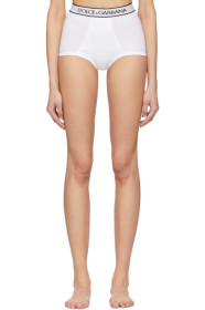 Dolce & Gabbana - Culotte blanche High Waist Boy