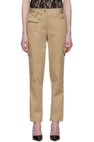 Dolce & Gabbana - Pantalon cargo en gabardine beige