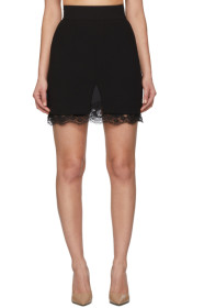 Dolce & Gabbana - Black Double Woolen Cloth Miniskirt