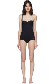 Dolce & Gabbana - Black Logo One-Piece Swimsuit