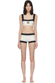Dolce & Gabbana - Off-White 'DG' Bikini