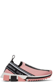 Dolce & Gabbana - Pink Sorrento Slip-On Sneakers