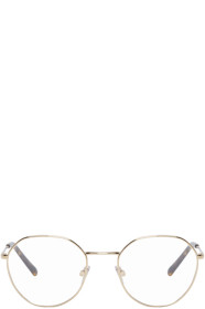 Dolce & Gabbana - Gold Metal Round Glasses