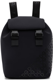 Dolce & Gabbana - Black Neoprene Logomania Backpack