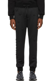 Dolce & Gabbana - Black Bonded Millennial Star Sweatpants