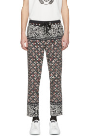 Dolce & Gabbana - Black & Red Bandana Print Trousers
