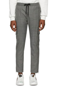 Dolce & Gabbana - Grey Wool Prince Of Wales Cargo Pants