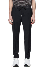 Dolce & Gabbana - Black Stretch Wool Jogging Trousers