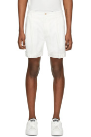 Dolce & Gabbana - White Cuffed Shorts