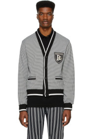 Dolce & Gabbana - Black & White Houndstooth Cardigan