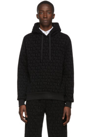 Dolce & Gabbana - Black Flocked Print Hoodie